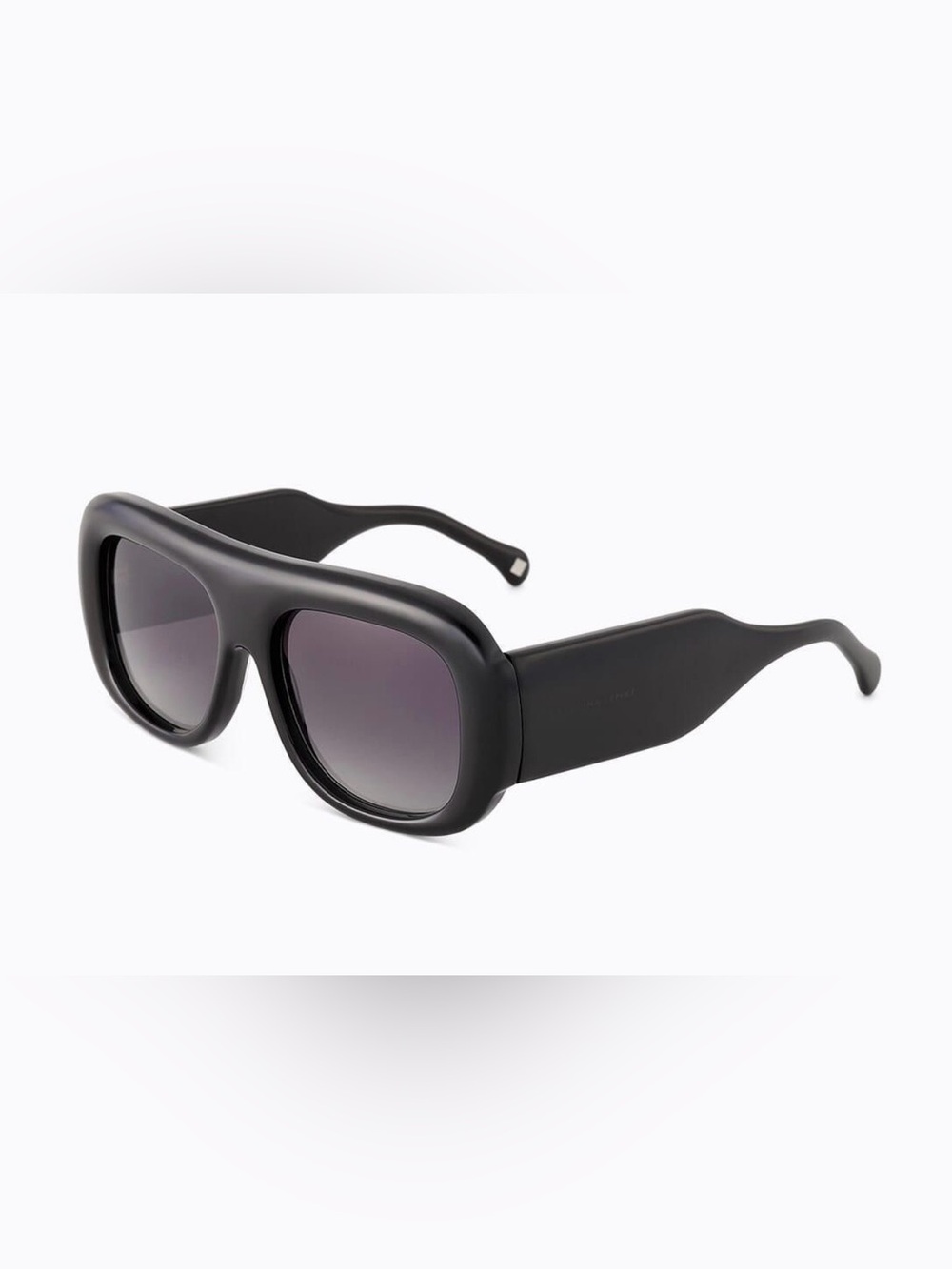 $300 retail Carolina Lemke sunglasses  larger black on black frame